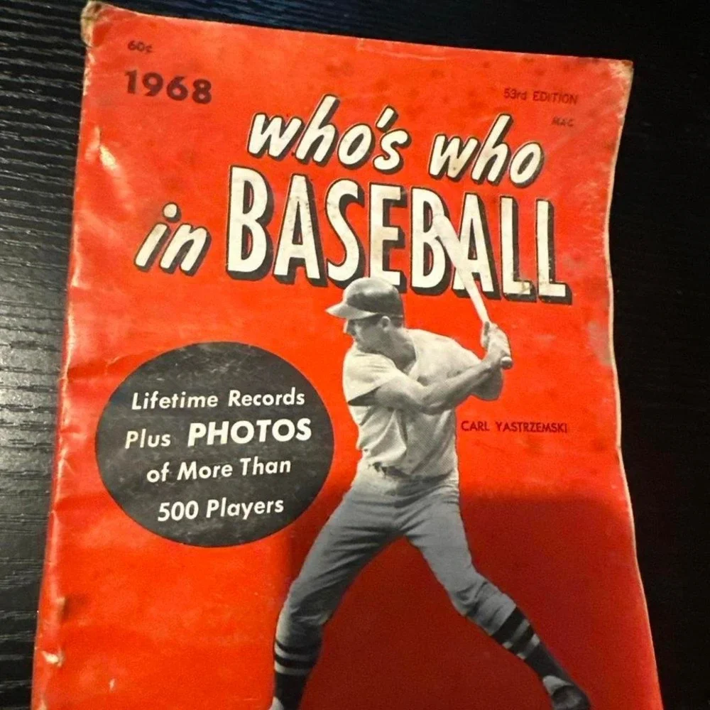 1968 Who's Who in‎ Baseball Carl Yastrzemski Cover 53rd Edition